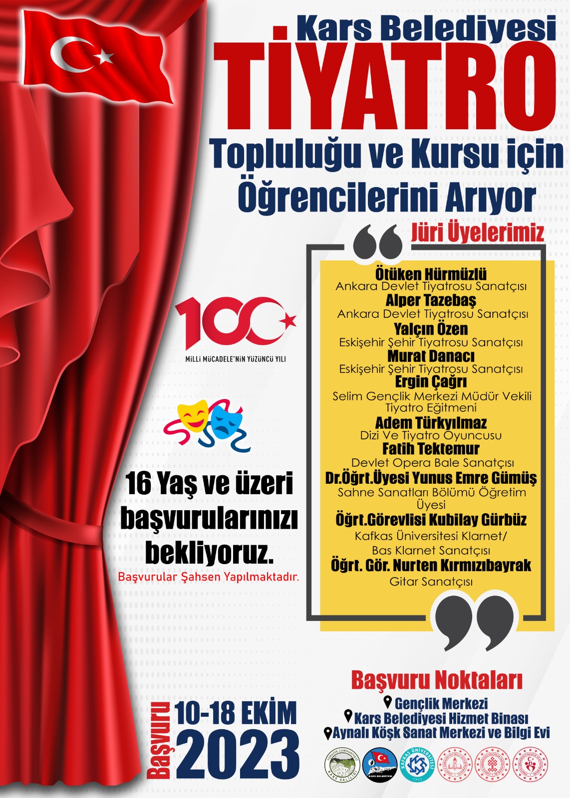 “Kars Belediyesi Tiyatro Topluluğu” Hayata Geçiyor…